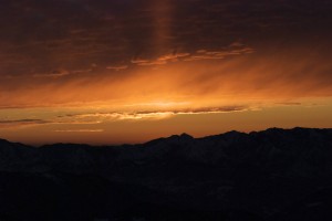 Uno dei nostri splendidi tramonti!