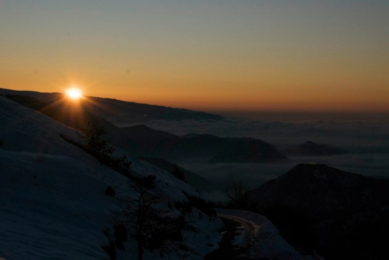 Paesaggio invernale Monte Stino – Capovalle Brescia
